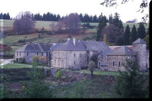 The ancient abbey in Mercoire