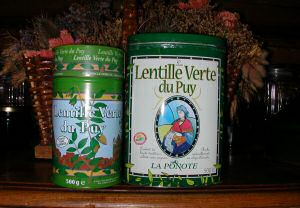 Lentille verte du Puy en Velay, Haute Loire