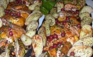 Pintade � la cerise