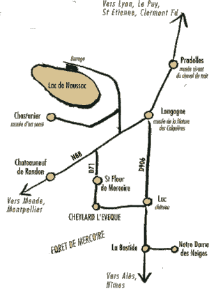 Carte de la region