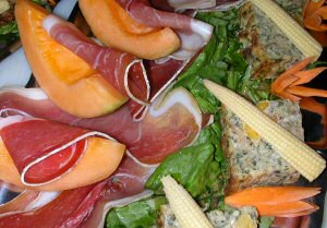 Melon au jambon