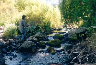 Pascal à la pêche, Lozère